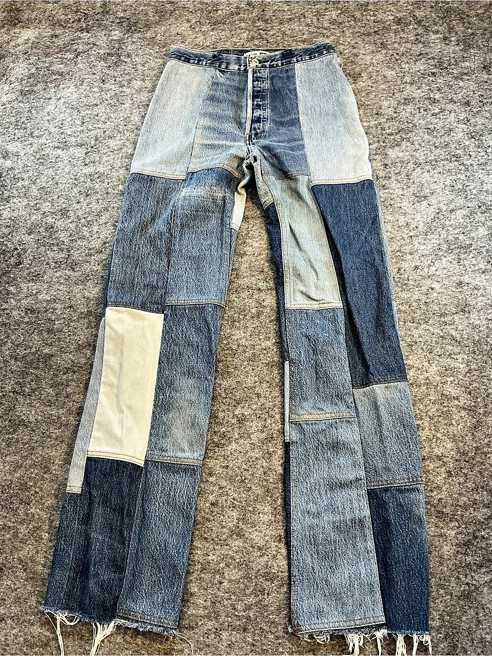 Levi's x REDONE Made in USA Patchwork Straight Leg Jeans Waist 26